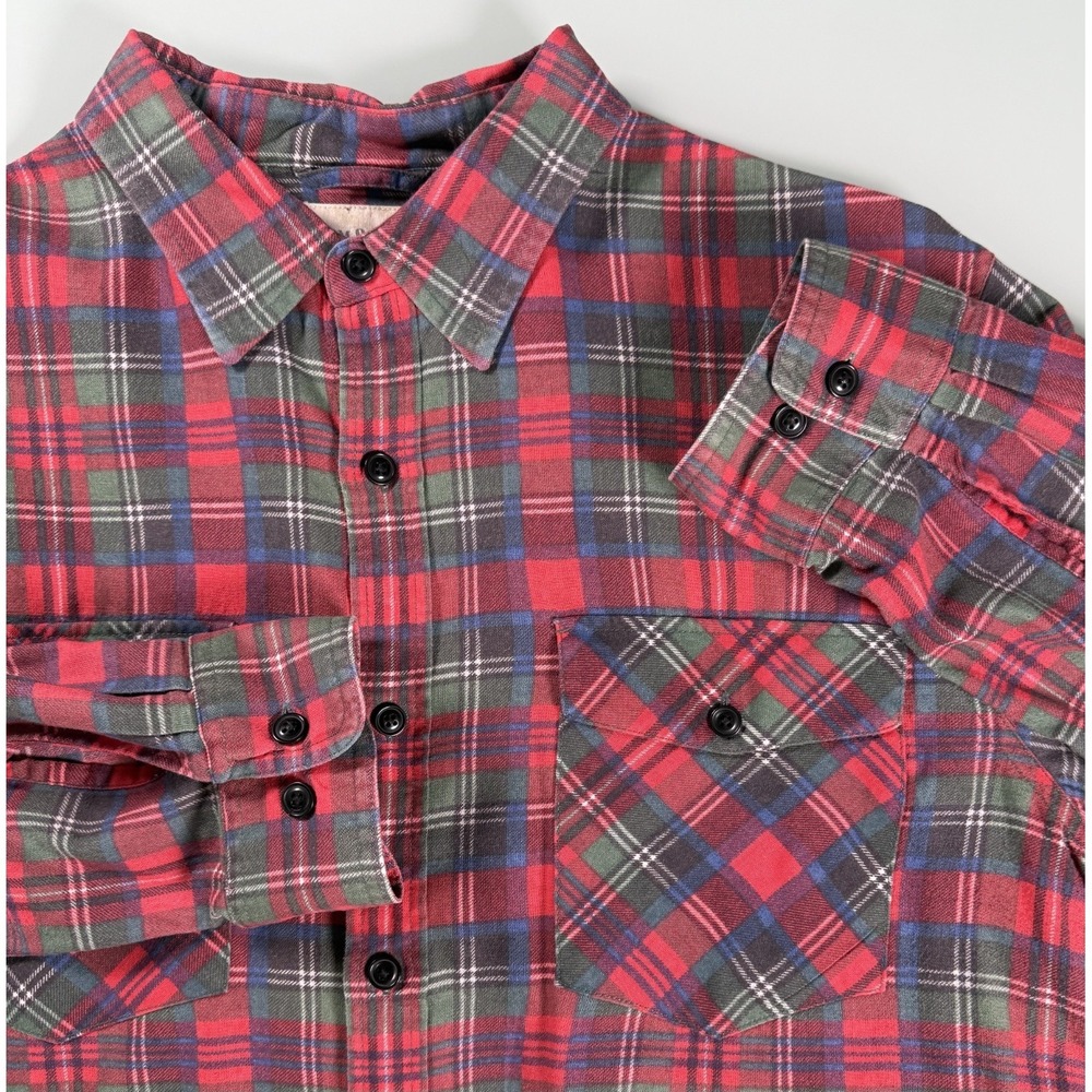 Denim & Supply Ralph Lauren Shirt Preppy Mens XL Red Plaid Button Up Casual